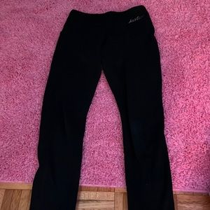 Black justice kids leggings